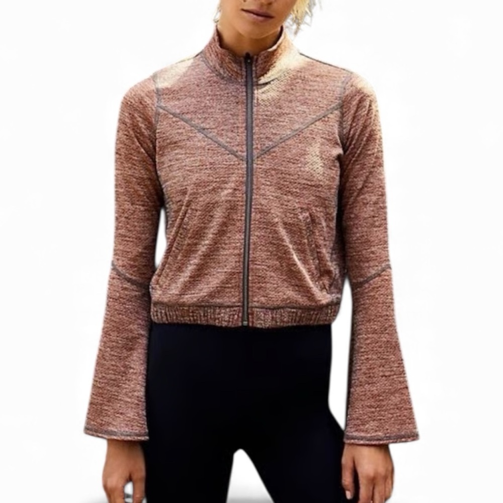 Free People Movement Off The Grid Bell Sleeve Athletic Jacket